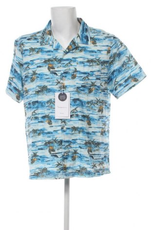 Мъжка риза Knowledge Cotton Apparel, Размер L, Цвят Многоцветен, Цена 44,88 лв.