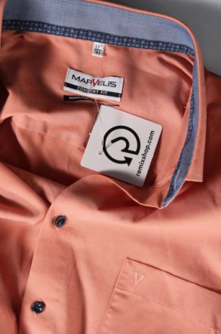 Herrenhemd Marvelis, Größe XL, Farbe Orange, Preis € 16,70