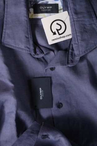 Ανδρικό πουκάμισο Olymp, Μέγεθος L, Χρώμα Μπλέ, Τιμή 39,80 €