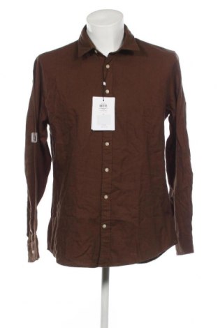 Ανδρικό πουκάμισο Selected Homme, Μέγεθος XL, Χρώμα Καφέ, Τιμή 23,25 €