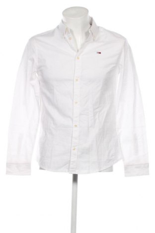 Ανδρικό πουκάμισο Tommy Jeans, Μέγεθος M, Χρώμα Λευκό, Τιμή 60,31 €