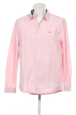 Herrenhemd Tommy Jeans, Größe XXL, Farbe Rosa, Preis 67,27 €