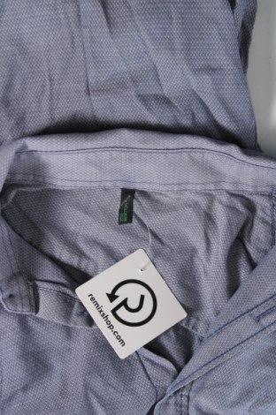 Ανδρικό πουκάμισο United Colors Of Benetton, Μέγεθος M, Χρώμα Μπλέ, Τιμή 3,79 €