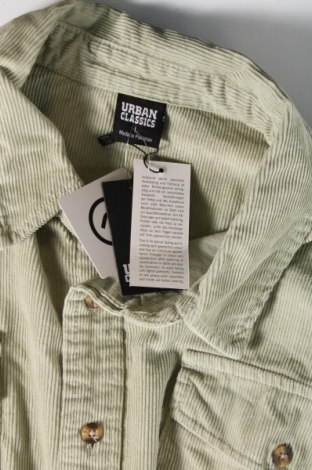 Cămașă de bărbați Urban Classics, Mărime L, Culoare Verde, Preț 223,68 Lei