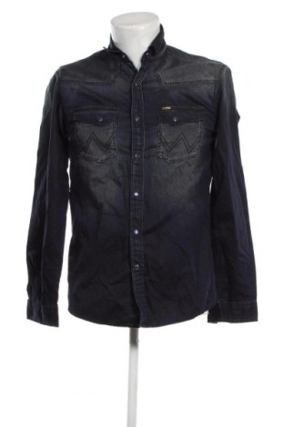 Ανδρικό πουκάμισο Wrangler, Μέγεθος M, Χρώμα Μπλέ, Τιμή 13,27 €