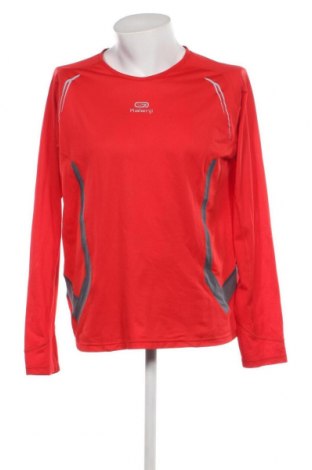 Мъжка спортна блуза Kalenji, Размер XXL, Цвят Червен, Цена 6,50 лв.