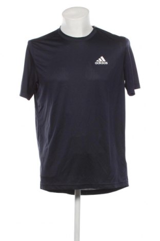 Herren T-Shirt Adidas, Größe S, Farbe Blau, Preis 23,32 €