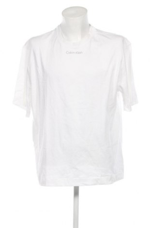 Męski T-shirt Calvin Klein, Rozmiar XL, Kolor Biały, Cena 146,09 zł
