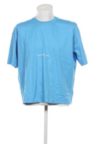 Herren T-Shirt Calvin Klein Jeans, Größe XL, Farbe Blau, Preis 29,44 €