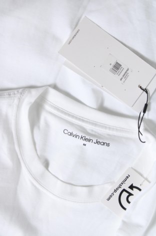 Tricou de bărbați Calvin Klein Jeans, Mărime M, Culoare Alb, Preț 201,31 Lei