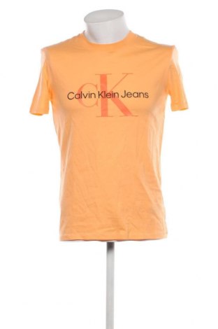 Мъжка тениска Calvin Klein Jeans, Размер M, Цвят Оранжев, Цена 68,00 лв.