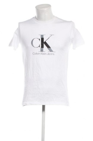 Мъжка тениска Calvin Klein Jeans, Размер L, Цвят Бял, Цена 61,20 лв.