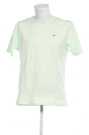 Мъжка тениска Tommy Jeans, Размер L, Цвят Зелен, Цена 68,00 лв.