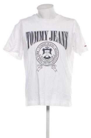 Tricou de bărbați Tommy Jeans, Mărime M, Culoare Alb, Preț 194,60 Lei