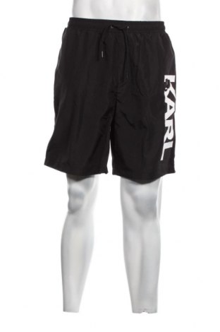 Pantaloni scurți de bărbați Karl Lagerfeld, Mărime L, Culoare Negru, Preț 681,58 Lei