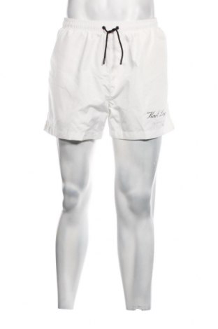 Pantaloni scurți de bărbați Karl Lagerfeld, Mărime XL, Culoare Alb, Preț 415,76 Lei