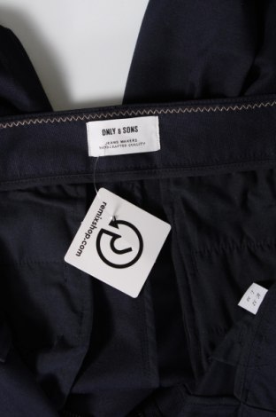 Pantaloni de bărbați Only & Sons, Mărime L, Culoare Albastru, Preț 95,39 Lei