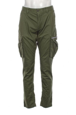 Мъжки панталон Tommy Jeans, Размер M, Цвят Зелен, Цена 53,48 лв.