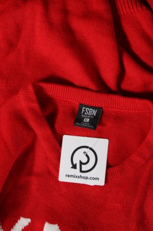 Herrenpullover FSBN, Größe XL, Farbe Rot, Preis 6,79 €