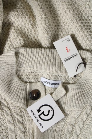 Мъжки пуловер Jack & Jones, Размер L, Цвят Бежов, Цена 27,88 лв.