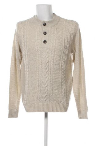 Ανδρικό πουλόβερ Jack & Jones, Μέγεθος L, Χρώμα  Μπέζ, Τιμή 8,76 €