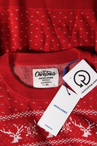 Ανδρικό πουλόβερ Jack & Jones, Μέγεθος XL, Χρώμα Κόκκινο, Τιμή 10,52 €
