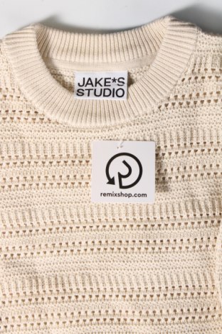 Мъжки пуловер Jake*s, Размер S, Цвят Бежов, Цена 6,96 лв.