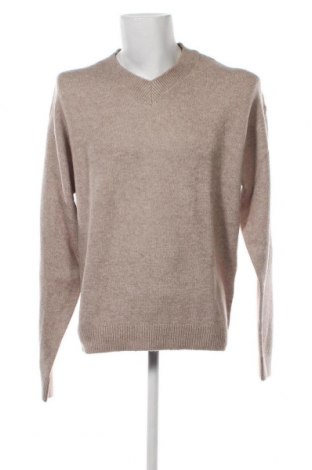 Herrenpullover Originals By Jack & Jones, Größe L, Farbe Beige, Preis 35,05 €