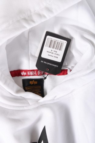 Herren Sweatshirt Alpha Industries, Größe S, Farbe Weiß, Preis 45,84 €