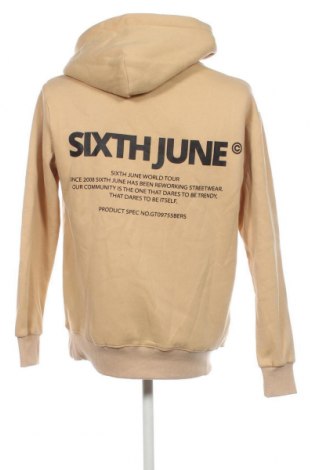 Herren Sweatshirt Sixth June, Größe S, Farbe Beige, Preis € 17,49