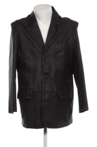 Мъжко кожено сако Casual Clothes Company, Размер L, Цвят Черен, Цена 81,00 лв.