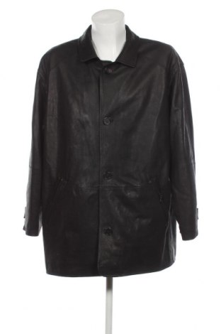 Ανδρικό δερμάτινο μπουφάν, Μέγεθος XL, Χρώμα Μαύρο, Τιμή 17,21 €