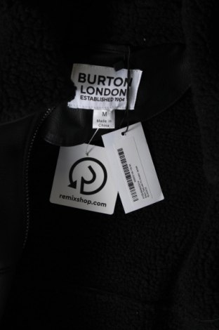 Ανδρικό δερμάτινο μπουφάν Burton of London, Μέγεθος M, Χρώμα Μαύρο, Τιμή 32,16 €