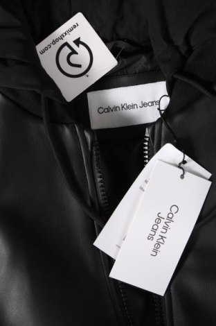 Herren Lederjacke Calvin Klein Jeans, Größe S, Farbe Schwarz, Preis 287,42 €
