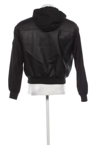 Ανδρικό δερμάτινο μπουφάν Calvin Klein Jeans, Μέγεθος S, Χρώμα Μαύρο, Τιμή 287,42 €