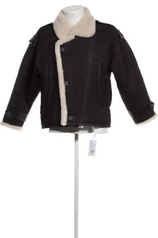 Мъжко кожено палто MEOTINE, Размер XS, Цвят Черен, Цена 988,43 лв.