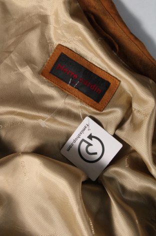 Ανδρικό δερμάτινο μπουφάν Pierre Cardin, Μέγεθος L, Χρώμα Καφέ, Τιμή 28,16 €