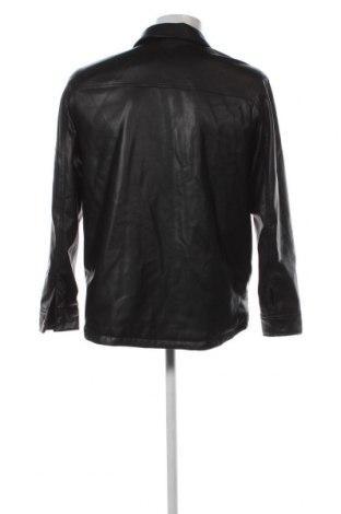 Herren Lederjacke Zara, Größe M, Farbe Schwarz, Preis 20,18 €