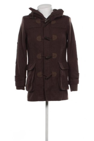 Мъжко палто H&M Divided, Размер S, Цвят Кафяв, Цена 107,00 лв.