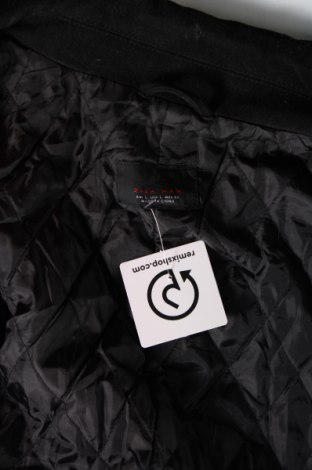 Мъжко палто Zara Man, Размер L, Цвят Черен, Цена 49,00 лв.