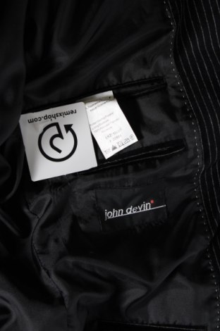 Ανδρικό σακάκι John Devin, Μέγεθος L, Χρώμα Μαύρο, Τιμή 6,26 €