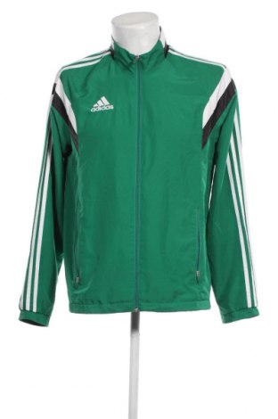 Ανδρική αθλητική ζακέτα Adidas, Μέγεθος M, Χρώμα Πράσινο, Τιμή 25,72 €