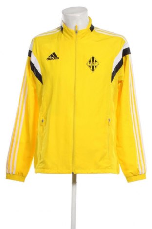 Ανδρική αθλητική ζακέτα Adidas, Μέγεθος L, Χρώμα Κίτρινο, Τιμή 30,06 €