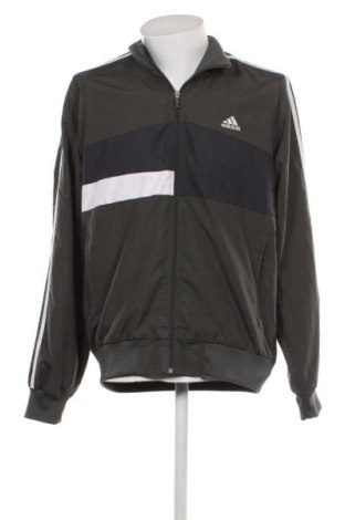 Ανδρική αθλητική ζακέτα Adidas, Μέγεθος L, Χρώμα Πράσινο, Τιμή 30,06 €
