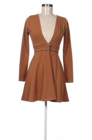 Kleid Boohoo, Größe XS, Farbe Braun, Preis 2,76 €