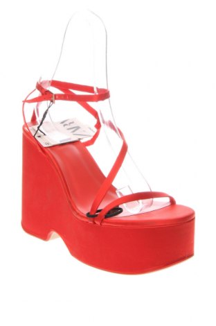 Sandalen Zara, Größe 40, Farbe Rot, Preis 31,31 €