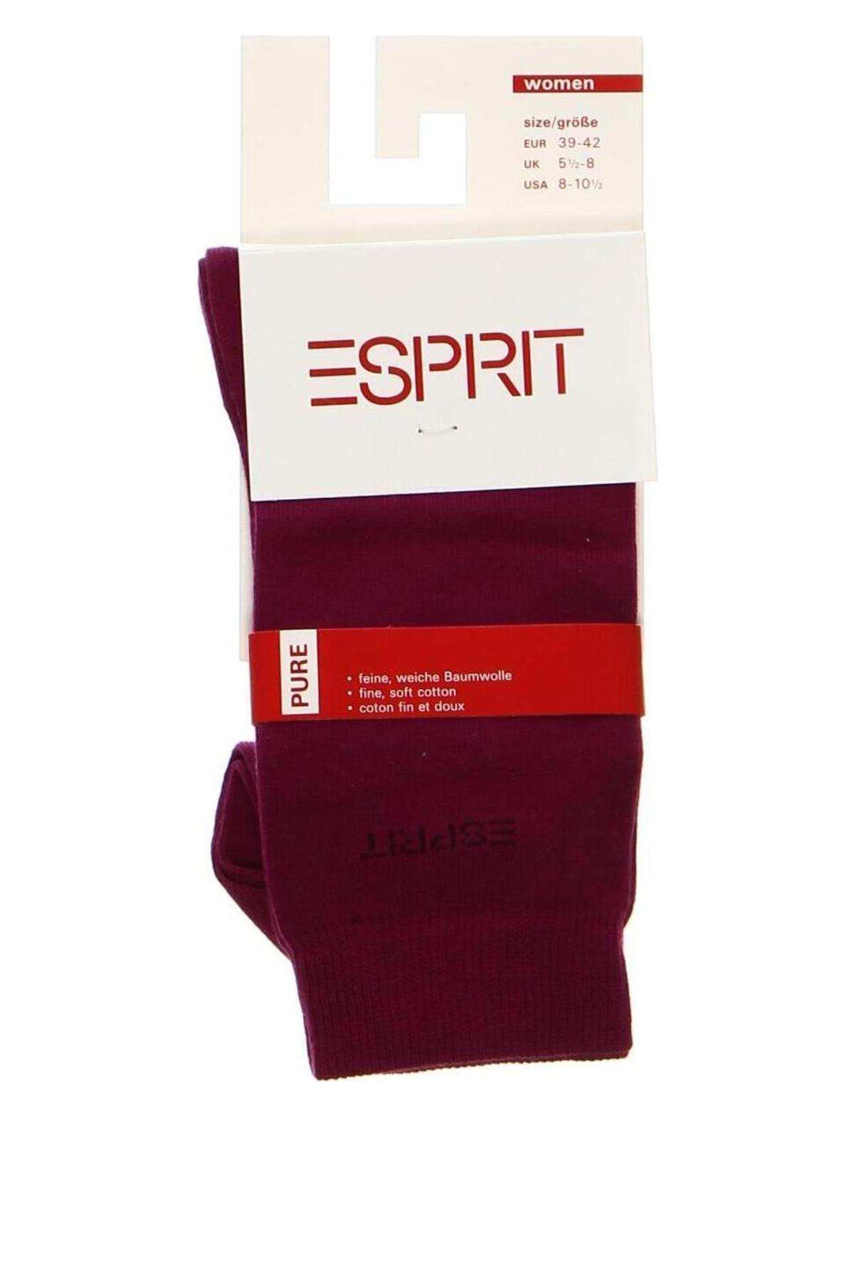 Чорапи Esprit, Размер M, Цвят Лилав, Цена 14,95 лв.