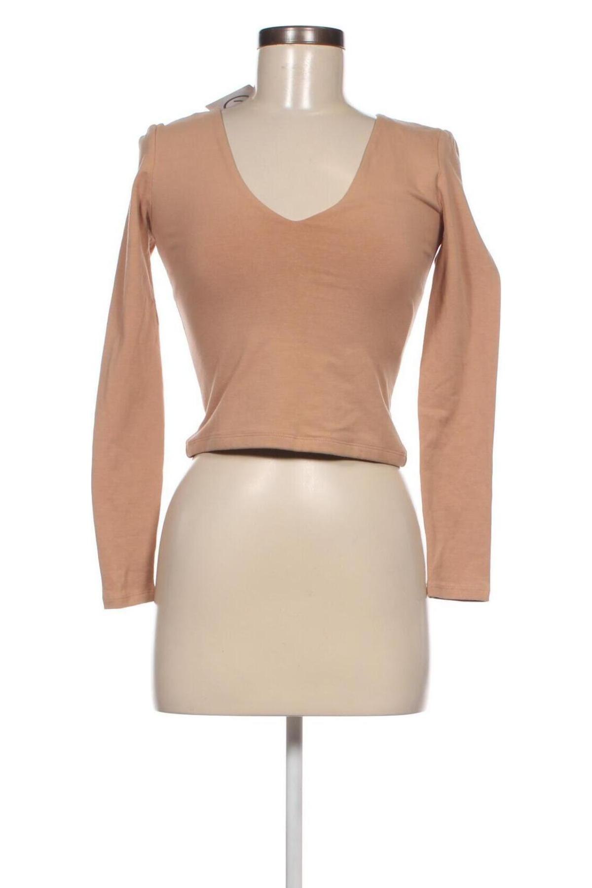 Γυναικεία μπλούζα Abercrombie & Fitch, Μέγεθος S, Χρώμα  Μπέζ, Τιμή 7,89 €