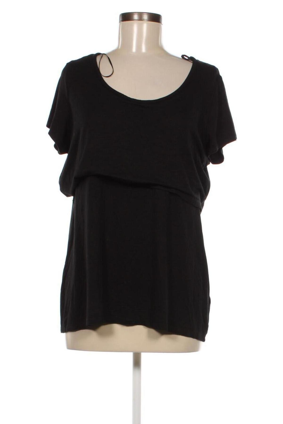 Дамска блуза H&M Mama, Размер XL, Цвят Черен, Цена 15,00 лв.