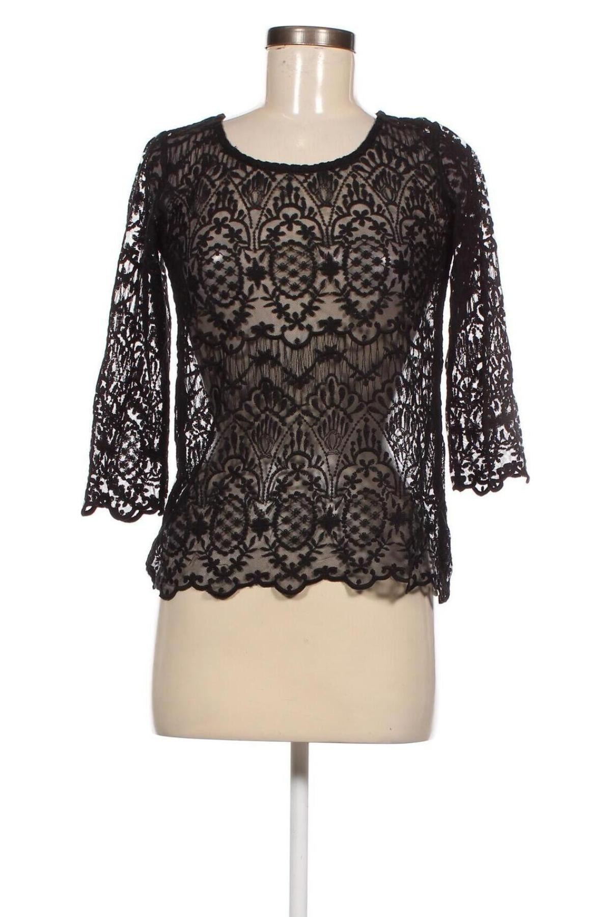 Дамска блуза Janina, Размер XS, Цвят Черен, Цена 3,61 лв.